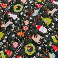 ハンドメイド 手芸 はぎれ クリスマス柄 サンタ 生地の画像
