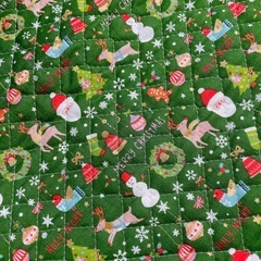 ハンドメイド 手芸 はぎれ クリスマス柄 サンタ 生地の画像