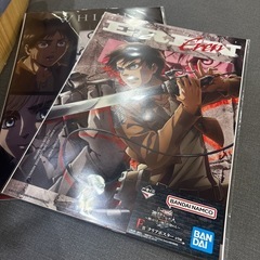 進撃の巨人 クリアポスター 2点セットの画像