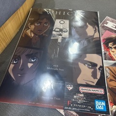 進撃の巨人 クリアポスター 2点セットの画像