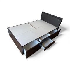 美品 ニトリ 4収納 セミダブル ベッドフレーム タンスのゲン マットレス セットの画像