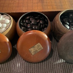 囲碁セット　19路盤　白石200枚以上黒石350枚以上 の画像