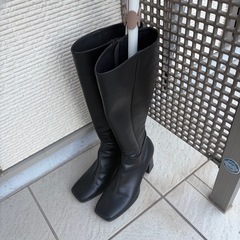 【美品】GRL スクエアトゥロングブーツの画像