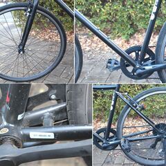 ≪S092ジ限≫ ROOM/ルーム 自転車 クロスバイク 6段変速/SHIMANO/シマノ6速 黒系 スポーツ/サイクリング 現状品の画像