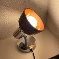 2個セット　木製シェード×クロームスタンド デスクライト（角度調整可）の画像