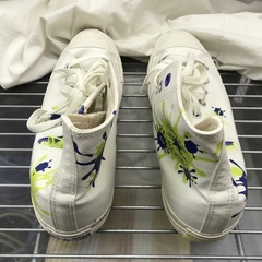 ⭐︎ドリーム2号館⭐︎ ジモティー割引 CONVERSE ALL STAR Z HI Splatoon3 ハイカットスニーカー/白/29cm ※チャックダメージありの画像