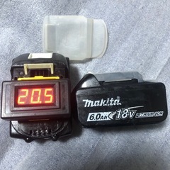 ④マキタ18v、純正バッテリーBL1860B、中古美品、２個の画像