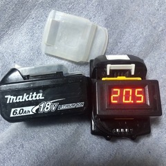 ④マキタ18v、純正バッテリーBL1860B、中古美品、２個の画像