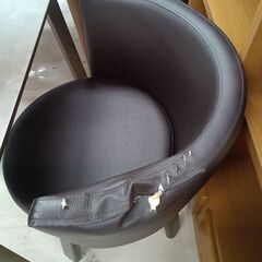 リユースのサカイ栃木店★ジモティ割あり★  ダイニングテーブルセット ブラウン W80×D80×H72.2 クリーニング済み TC11843の画像