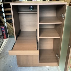 【リサイクルサービス八光】幅60cm　ニトリ　レンジ台(フォルムN RE9060G MBR）の画像