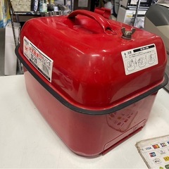 矢澤産業　20L　ガソリン缶　携行缶　携帯缶　SS-20　消防法適合品　予備用　緊急用　ノズル欠品　中古　①の画像