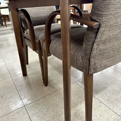 ★リユースのサカイ高崎店★TJ13537 (株)ニトリ 3人掛けダイニングセット 茶 H70×D79.5×W134 クリーニング済みの画像