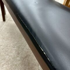 ★リユースのサカイ高崎店★TJ13538  3人掛けダイニングセット 茶黒 H74×D70.5×W110 クリーニング済みの画像