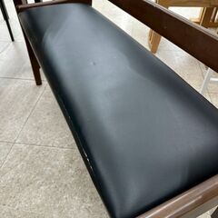 ★リユースのサカイ高崎店★TJ13538  3人掛けダイニングセット 茶黒 H74×D70.5×W110 クリーニング済みの画像