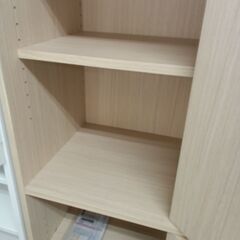 リユースのサカイ栃木店★ジモティ割あり★  収納棚 ベージュ W43×D42×H179.5 クリーニング済み TC11845の画像