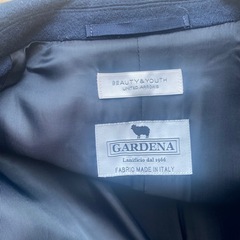 BEAUTY&YOUTH チェスターコート ネイビー Mサイズの画像