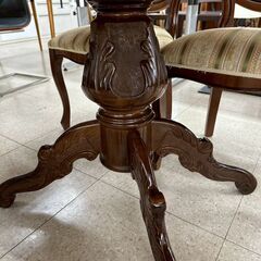 ★リユースのサカイ高崎店★TJ13539  4人掛けダイニングセット 茶 H72.5×D90×W145.5 クリーニング済みの画像