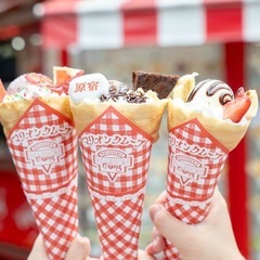 いま原宿にいます❗️クレープ食べませんか❓