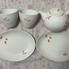 ティーポット＆カップ ＆お皿の画像