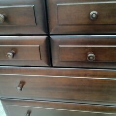 リユースのサカイ栃木店★ジモティ割あり★  タンス ブラウン W80×D45×H135.3 クリーニング済み TC11849の画像