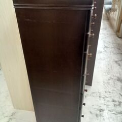 リユースのサカイ栃木店★ジモティ割あり★  タンス ブラウン W80×D45×H135.3 クリーニング済み TC11849の画像