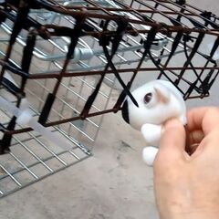 捕獲機入口の誤作動防止ガード（折畳式）Ｍサイズの画像