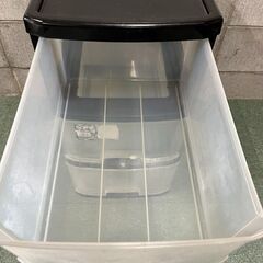 3段 収納ケース 小物収納 プレスチック製 幅33cm×奥行44cm×高さ64cmの画像