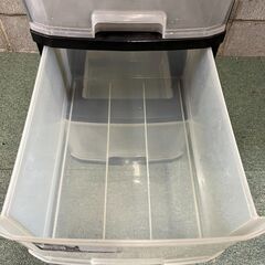 3段 収納ケース 小物収納 プレスチック製 幅33cm×奥行44cm×高さ64cmの画像