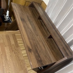  12/5・6・7取りに来られる方 パソコンデスク　テーブル　勉強机　ウォールナット　北欧の画像