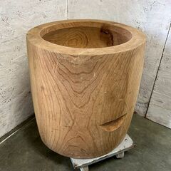 杵と臼 餅つき お正月 伝統 和道具 年末行事 正月準備 インテリア 置物 昭和レトロ 古道具 ヴィンテージ 古民具 A0975の画像