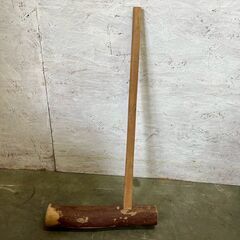 杵と臼 餅つき お正月 伝統 和道具 年末行事 正月準備 インテリア 置物 昭和レトロ 古道具 ヴィンテージ 古民具 A0975の画像