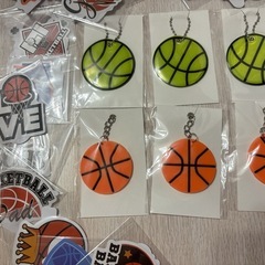 バスケットボール キーホルダー ステッカーの画像