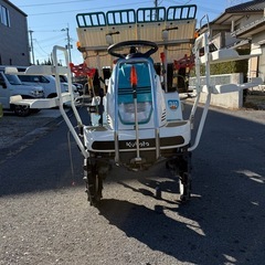 クボタ 田植機 SPJ40A 4条植 6.4馬力 セル ガソリン ロータリー式 水稲 植付 田植え機　苗取りボード付の画像