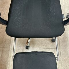 ★リユースのサカイ高崎店★TJ13553  椅子 黒 H116×D55×W60 クリーニング済みの画像