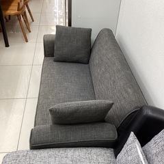 ローソファー ファブリック グレーの画像