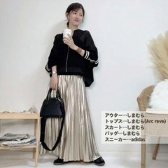 しまむら RIVIETTAメッシュラインブルゾン Lの画像