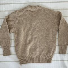Polo  V字型セーター （ラムズウール）ブラウン色　メンズＬの画像