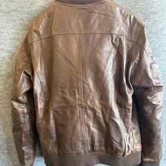 BACK NUMBER バックナンバー　 レザーブルゾン　シープスキン　XLサイズの画像