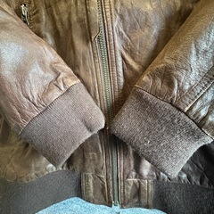 BACK NUMBER バックナンバー　 レザーブルゾン　シープスキン　XLサイズの画像