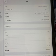 iPad Pro 12.9インチ 第4世代 (A12Z / Wi-Fi / 128GB)
の画像