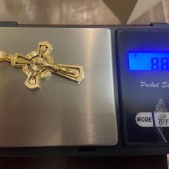 K18 ペンダントトップクロスの画像