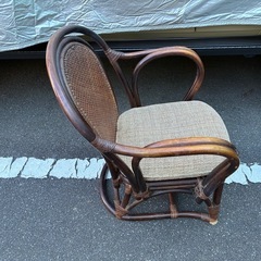 ラタン　籐椅子の画像