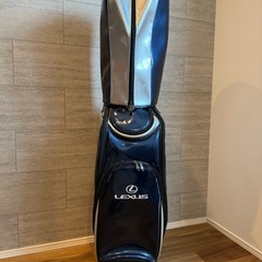 LEXUS ゴルフキャディバッグ ネイビー/シルバーの画像