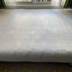 ニトリ　セミダブルベッド 脚付きボンネルコイルマットレス の画像