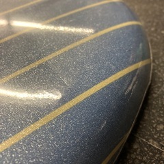 12/25まで店頭商品一部を除き半額クリスマスSALE!!開催中 K2512-036 アイロン台 舟型 ブルー ストライプ 未使用品の画像