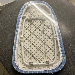 12/25まで店頭商品一部を除き半額クリスマスSALE!!開催中 K2512-036 アイロン台 舟型 ブルー ストライプ 未使用品の画像