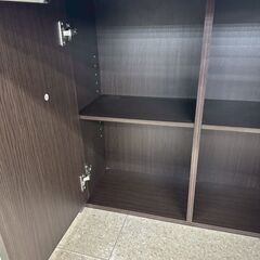 ★リユースのサカイ高崎店★TJ13557 (株)ニトリ デスク ダークブラウン H119×D69×W79.6 クリーニング済みの画像