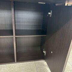 ★リユースのサカイ高崎店★TJ13557 (株)ニトリ デスク ダークブラウン H119×D69×W79.6 クリーニング済みの画像