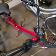 J2193　【リユースのサカイ柏店】　EIRIN　シティサイクル　レッド　26インチ　　ダイナモライト　簡易クリーニング済　 中古自転車 　流山市 中古自転車 松戸市 中古自転車 我孫子市 中古自転車 船橋市 中古自転車 守谷市 中古自転車 取手市 中古自転車　★店頭にて試乗可★ の画像