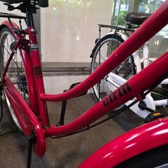 J2193　【リユースのサカイ柏店】　EIRIN　シティサイクル　レッド　26インチ　　ダイナモライト　簡易クリーニング済　 中古自転車 　流山市 中古自転車 松戸市 中古自転車 我孫子市 中古自転車 船橋市 中古自転車 守谷市 中古自転車 取手市 中古自転車　★店頭にて試乗可★ の画像